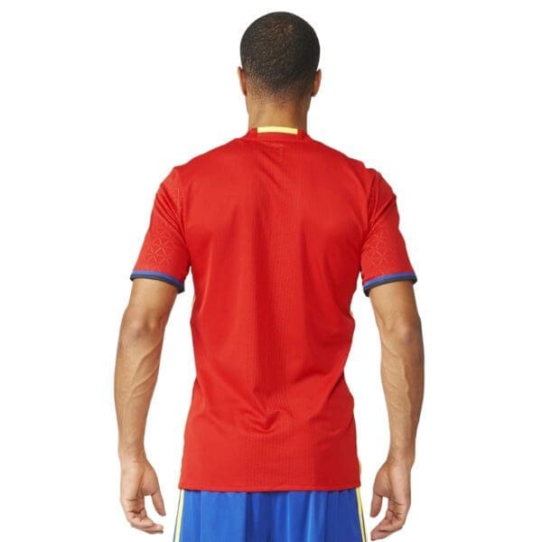 adidas Spain Men's Authentic Home Jersey Euro 2016 - Image 3