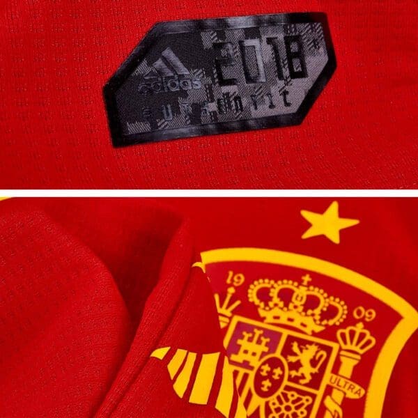 adidas Spain Men's Authentic Home Jersey World Cup 2018 - Image 6