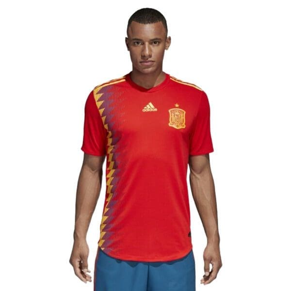 adidas Spain Men's Authentic Home Jersey World Cup 2018 - Image 3