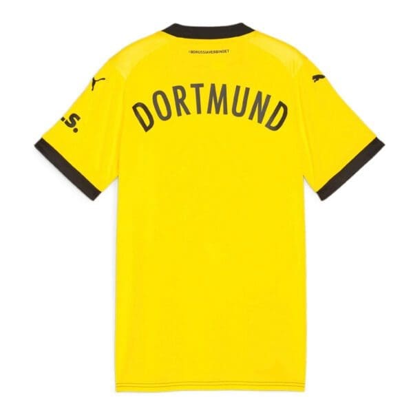 Yellow Borussia Dortmund soccer jersey