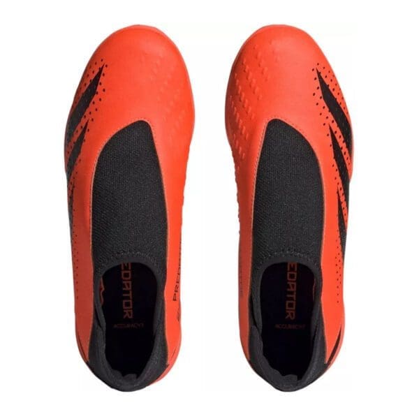 adidas Predator Accuracy .3 Youth Laceless Turf (Orange) - Image 3