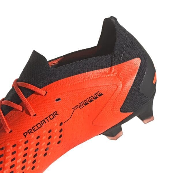 adidas Predator Accuracy .1 Low Firm Ground Cleats (Orange/Black) - Image 4