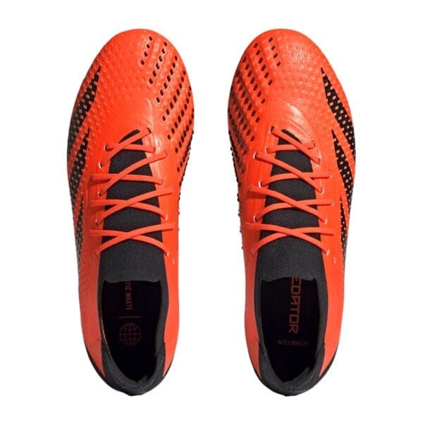 adidas Predator Accuracy .1 Low Firm Ground Cleats (Orange/Black) - Image 2