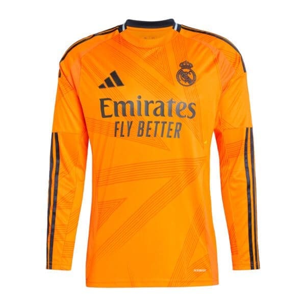 Orange Real Madrid long-sleeve jersey