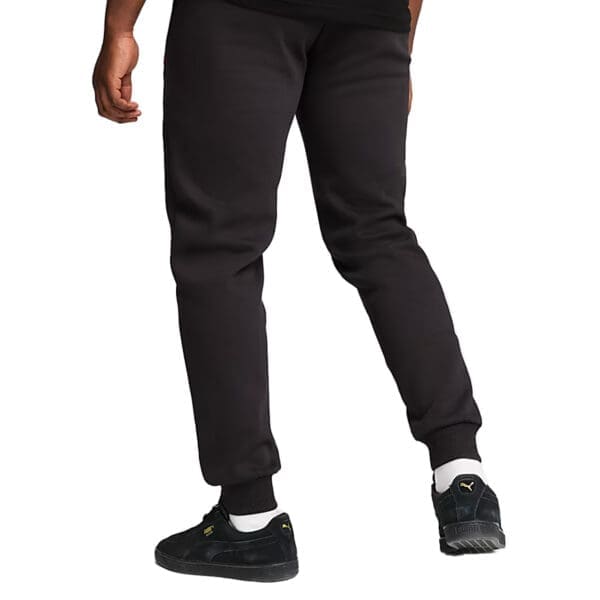 Black Puma sweatpants for men.