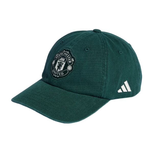 Green Manchester United Adidas baseball cap.