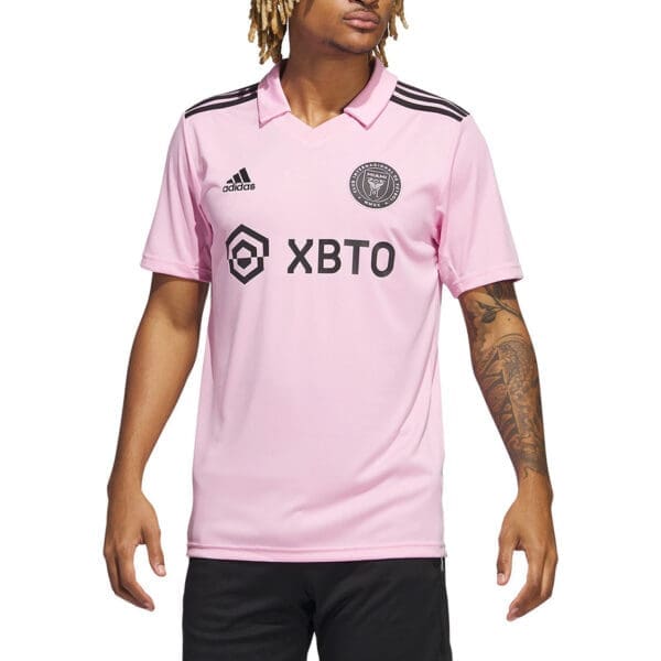 Pink Adidas Inter Miami CF soccer jersey