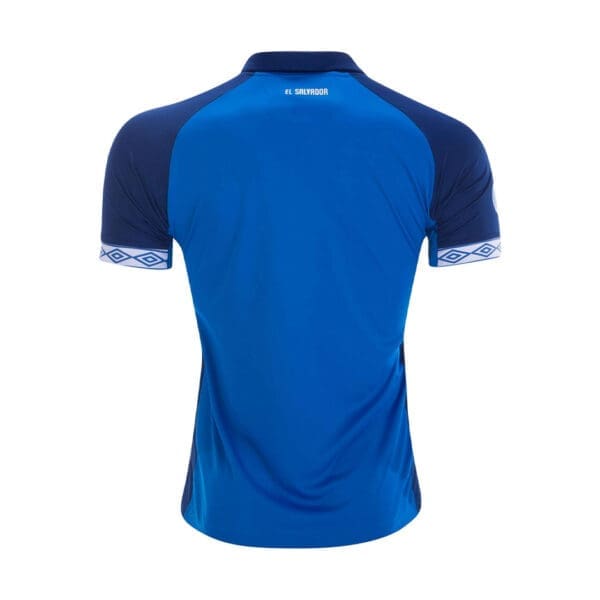 El Salvador soccer jersey back view.