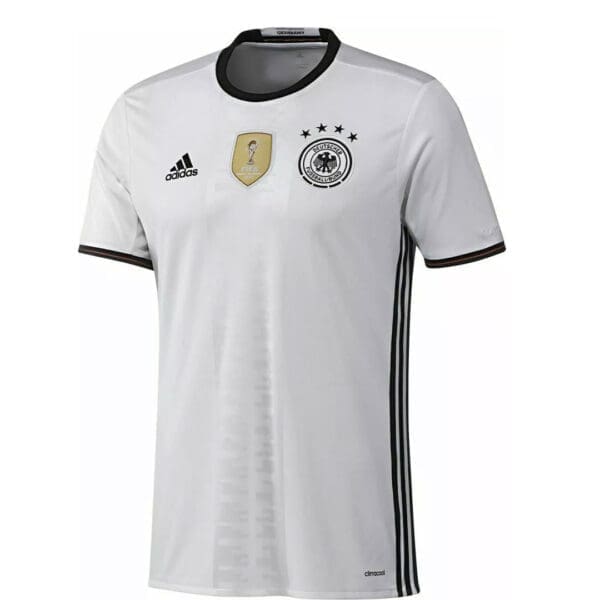 Germany soccer jersey with Adidas logo.