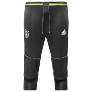 Black Adidas training pants with Germany logo.