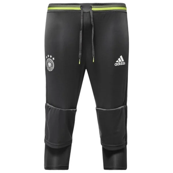 Black Adidas training pants with Germany logo.