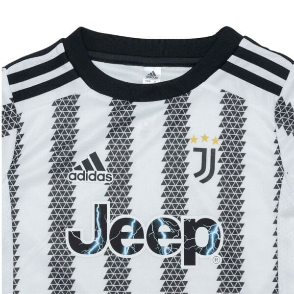 Juventus soccer jersey with Jeep sponsor.