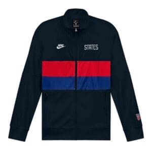 USA Nike track jacket with red and blue stripes.