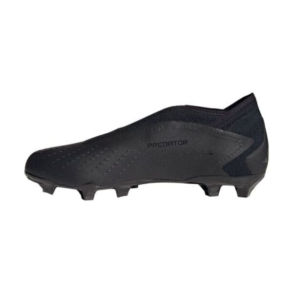 Black Adidas Predator football boot.