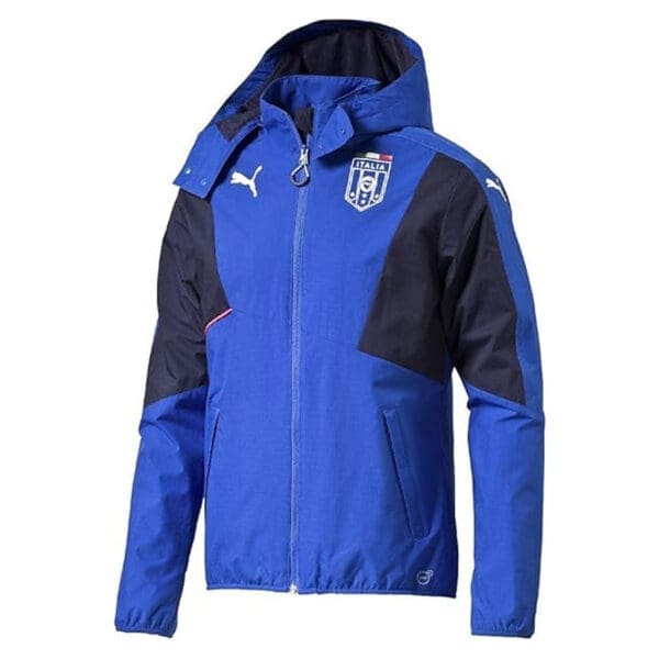 Blue Italy Puma hooded jacket.