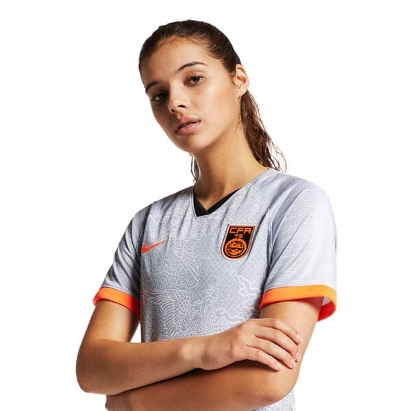 China women's national football team jersey.