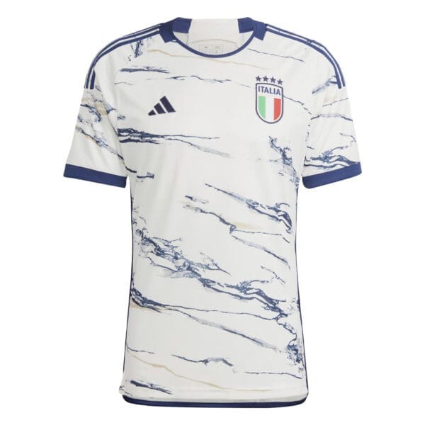 Italy soccer jersey with marble design.