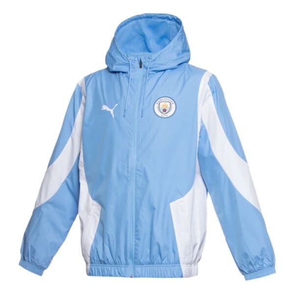 Manchester City Puma blue white jacket.