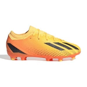 Yellow and black Adidas football boots.