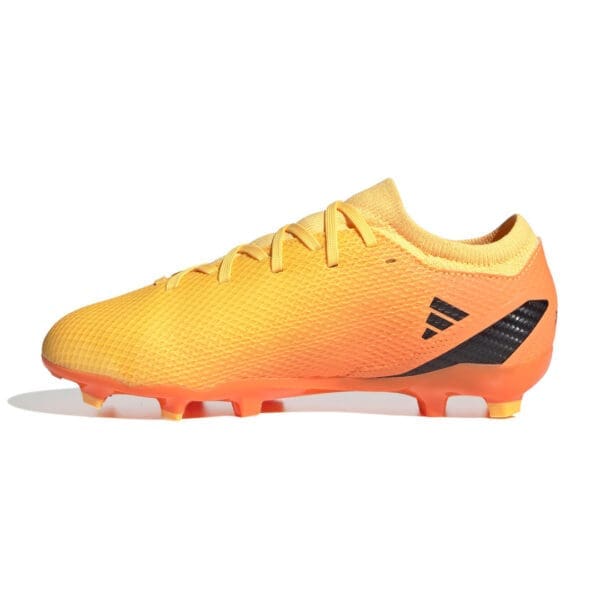 Yellow and black Adidas soccer cleats.