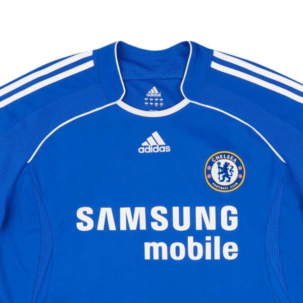 Chelsea FC Adidas soccer jersey with Samsung logo.