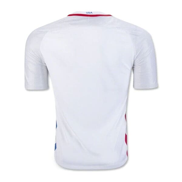 White USA soccer jersey back view.