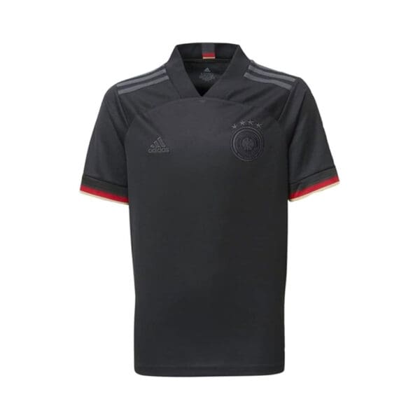 Germany black Adidas soccer jersey.