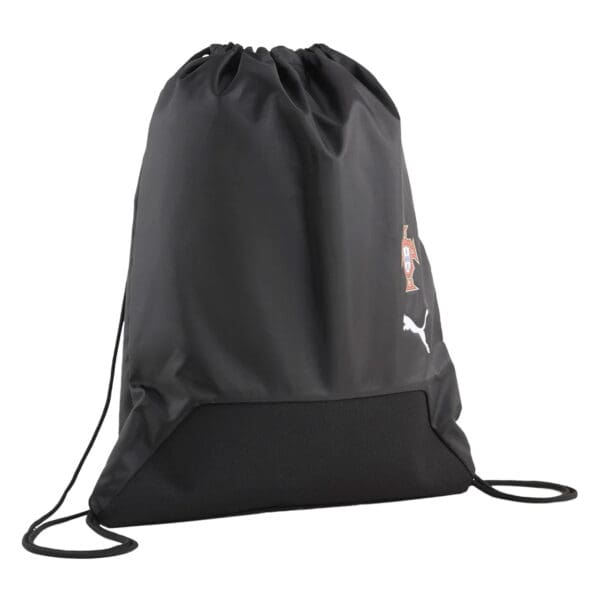 Black Puma Portugal drawstring bag.