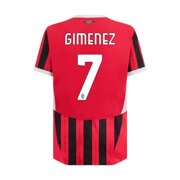 Puma AC Milan GIMENEZ #7 Men's Stadium Home Jersey 2024/25 - Image 3