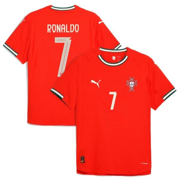 PUMA Portugal Ronaldo #7 Men's Home Authentic Jersey 2025