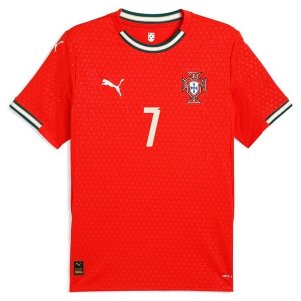 PUMA Portugal Ronaldo #7 Youth Home Jersey 2025 - Image 3