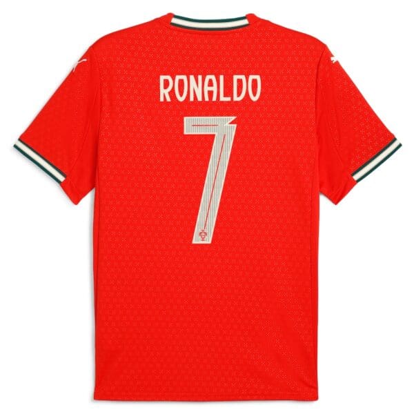 PUMA Portugal Ronaldo #7 Youth Home Jersey 2025 - Image 2