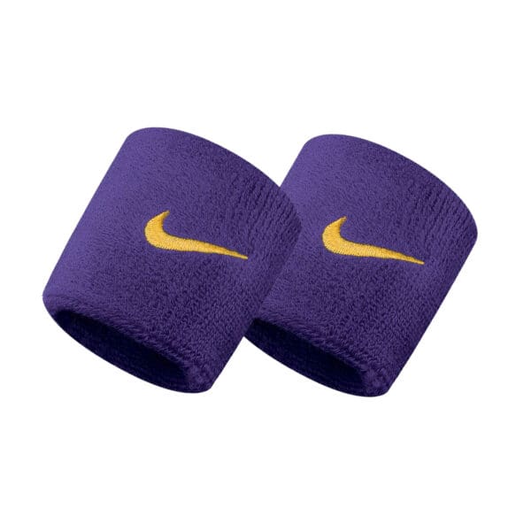 Nike Swoosh Wristbands  Purple/Yellow