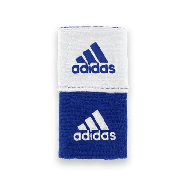 adidas Reversible Wristbands Royal/ White