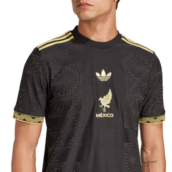 adidas Mexico Gold Authentic Men's Soccer Jersey 25 - Image 3