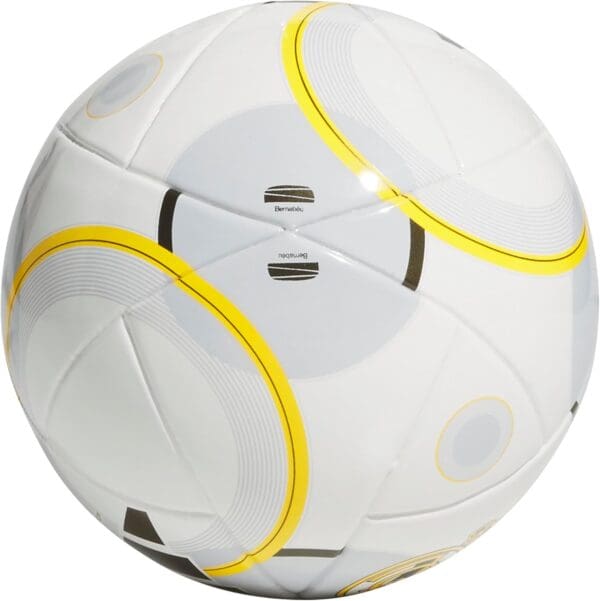 adidas Real Madrid Home Mini Soccer Ball, White/Bold Gold/Solid Grey - Image 4