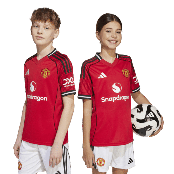 adidas Manchester United Home Youth Soccer Jersey 25/26 - Image 5
