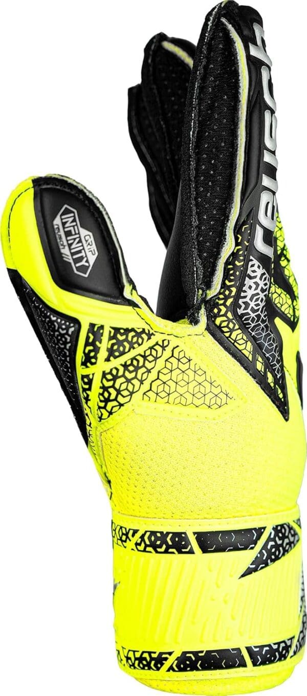 Reusch Attract Infinity Finger Support Junior Soccer Goalkeeper Gloves - Image 5
