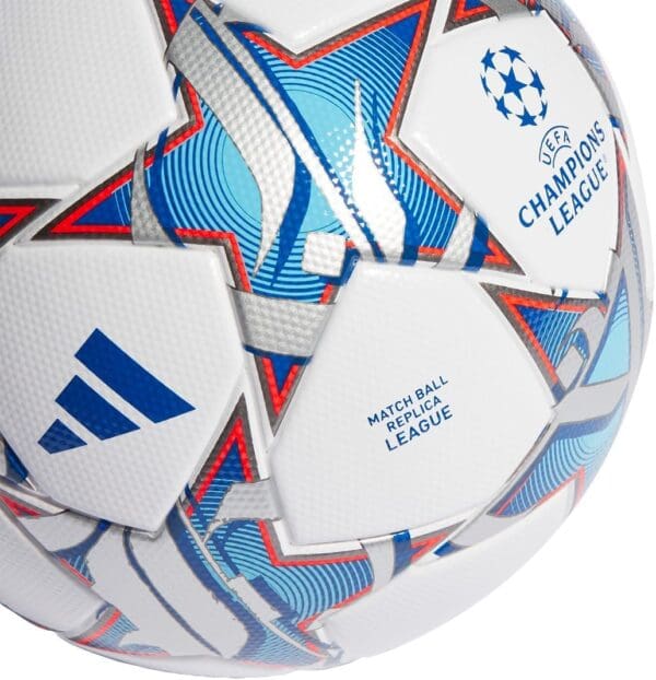 adidas UCL League Soccer Ball, White/Blue/Silver Metallic - Image 3