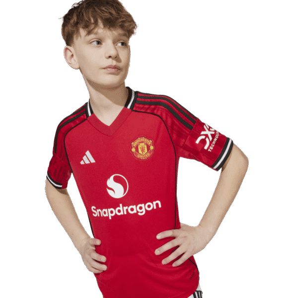 adidas Manchester United Home Youth Soccer Jersey 25/26 - Image 4