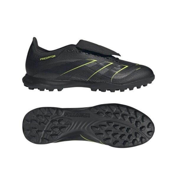 adidas Predator League Fold-Over Tongue Men's TF Soccer Shoes Electric Stealth - Image 6