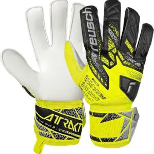 Reusch Attrakt Solid Finger Support Goalie Gloves, Soccer Goalkeeper Gloves
