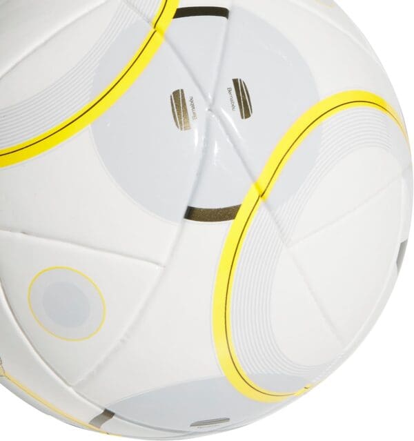 adidas Real Madrid Home Mini Soccer Ball, White/Bold Gold/Solid Grey - Image 2