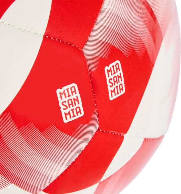 adidas FC Bayern Munich Home Club Soccer Ball, White/Red/Gold Metallic - Image 3