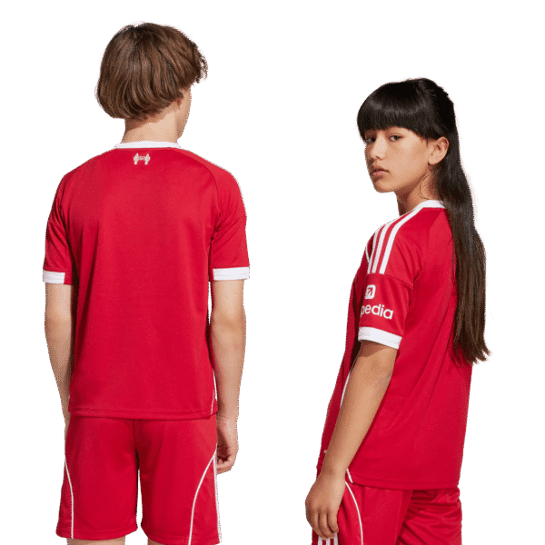 adidas Liverpool Home Kids Soccer Jersey 25/26 - Image 3
