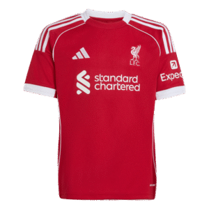 adidas Liverpool Home Kids Soccer Jersey 25/26