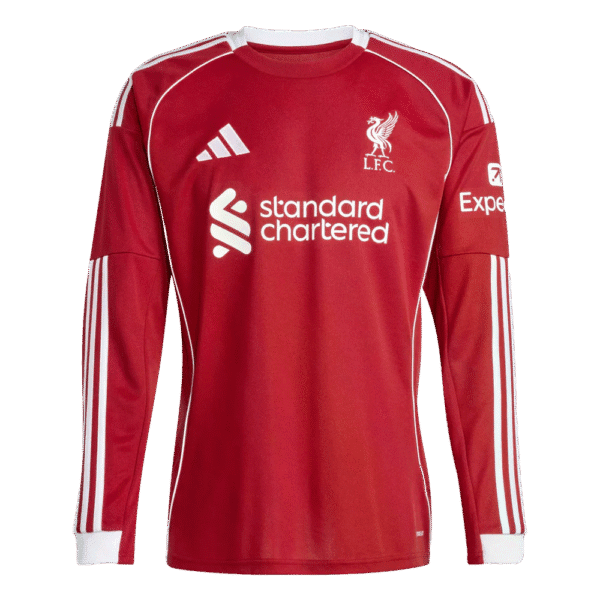 adidas Liverpool Home Men's L/S Soccer Jersey 25/26