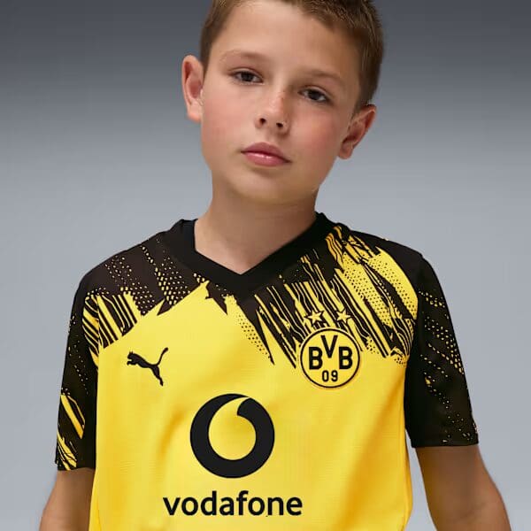 PUMA Borussia Dortmund Home Big Kids' Soccer Jersey 25/26 - Image 5