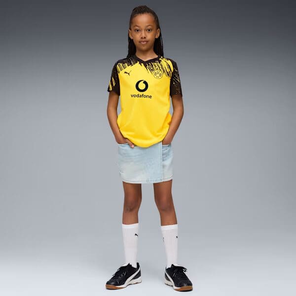 PUMA Borussia Dortmund Home Big Kids' Soccer Jersey 25/26 - Image 6