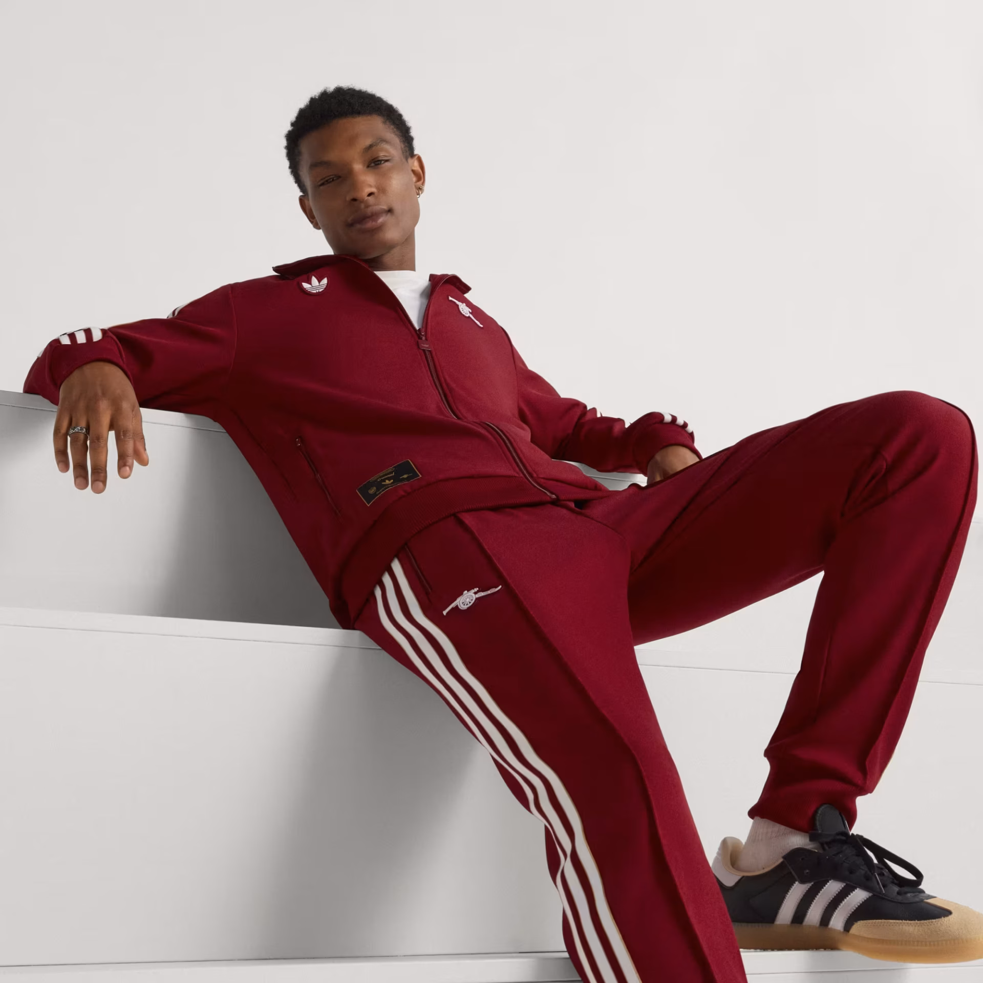 adidas Arsenal Terrace Icons Track Pants -2025/26-Team Coll Burgundy - Image 4